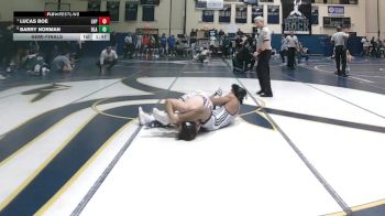 172 lbs Semifinal - Lucas Boe, Lake Highland Prep vs Barry Norman, Blair Academy