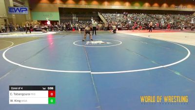 75 lbs Consi Of 4 - Cashess Tabangcura, Pride Nevada vs Wallace King, Wasatch Wrestling Club