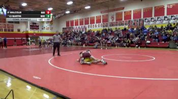 144 lbs Cons. Round 2 - CJ Martin, Mount Vernon vs JT Malcolm, Marion