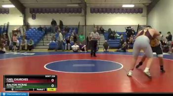 221 lbs Round 2 - Dalton McRae, Campbell County vs Cael Churches, Laramie