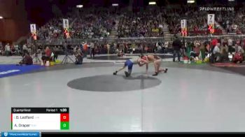 4A-132 lbs Quarterfinal - Dakota Ledford, Laramie vs Alex Draper, Thunder Basin High School
