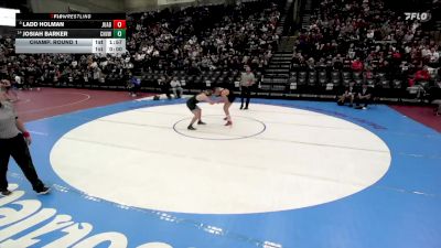 3A 157 lbs Champ. Round 1 - Ladd Holman, Juab vs Josiah Barker, Canyon View