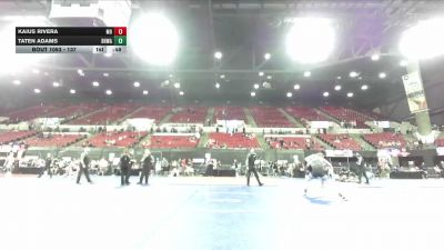 137 lbs 3rd Place Match - Kaius Rivera, Montana Disciples vs Taten Adams, Black Hills Wrestling Academy