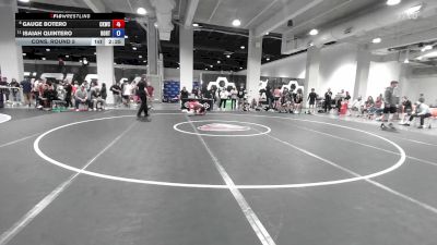 U20 Freestyle FS - 57 lbs Cons. Round 5 - Gauge Botero, Cliff Keen Wrestling Club vs Isaiah Quintero, Boilermaker RTC