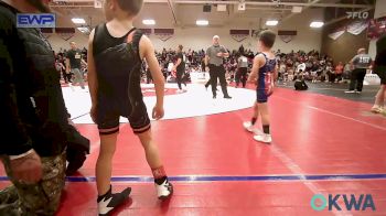 49 lbs Quarterfinal - Korbin Trammel, Park Hill Grappling Club vs Kameron Beetz, Keystone Kids