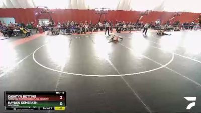 126 lbs Champ. Round 1 - Cashtyn Botting, Nxt Level Warrior Wrestling Academy vs Hayden Demerath, Wisconsin