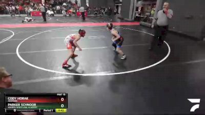 81 lbs Cons. Round 5 - Parker Schnoor, Askren Wrestling Academy vs Cody Horak, Aviators