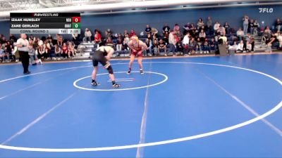 165 lbs Cons. Round 3 - Zane Gerlach, Unattached vs Izaak Hunsley, Northern State