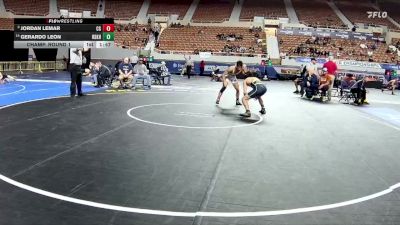 132-D2 Champ. Round 1 - Jordan Lemar, Cienega High School vs Gerardo Leon, Raymond S. Kellis High School