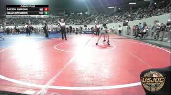 76 lbs Consi Of 16 #2 - Daxton Andrews, Madill Takedown vs Isaiah Navarrete, Panhandle RTC