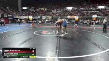 Cons. Round 3 - Easton DeJong, Custer Co. (Miles City) vs Jamison Webster, Ronan