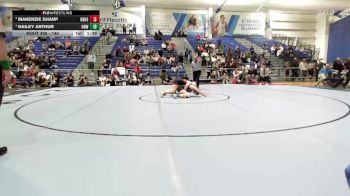 140 lbs 1st Place Match - Hailey Arthur, Olathe Northwest vs Makenzie Sharp, Olathe North