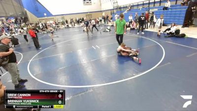 83 lbs Cons. Semi - Drew Cannon, Team Prestige vs Brennan Vuksinick, Timpanogos Wrestling