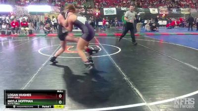 G - 165 lbs Quarterfinal - Hayla Hoffman, Butte Girls vs Logan Hughes, Darby Girls