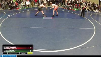 120 lbs Round 5 - Rhett Thacker, Aviator Wrestling Club vs Colter Rowley, Delta Wrestling Club