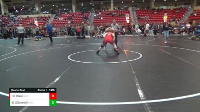 140 lbs Quarterfinal - Drake Blasi, Maize Wrestling Club vs Brody ODonnell, WICHITA WRESTLING CLUB