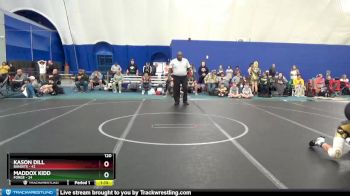 120 lbs Round 7 (10 Team) - Maddox Kidd, Forge vs Kason Dill, Bandits