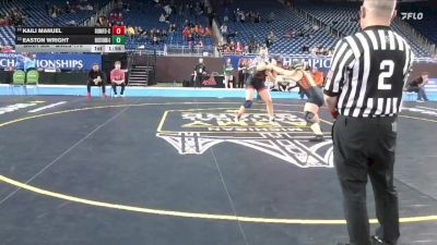 Girls-170 lbs Semifinal - Kaili Manuel, Romeo (Girls) vs Easton Wright, Rockford (Girls)