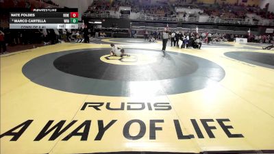 144 lbs Consi Of 8 #1 - Nate Foldes, Benedictine Prep vs Marco Cartella, Western Reserve Academy