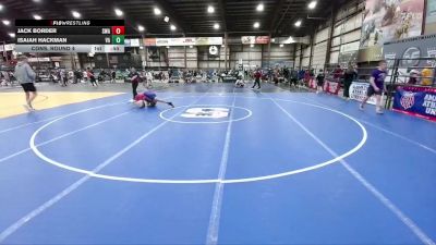 132 lbs Cons. Round 4 - Jack Border, Siouxland Wrestling Academy vs Isaiah Hackman, Velva Aggies