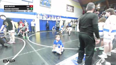 90 lbs Rr Rnd 2 - Jace Maples, Stroud Youth Wrestling Club vs Deagen Martinez, Berryhill Wrestling Club
