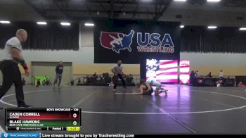 106 lbs Quarterfinal - Caden Correll, Illinois vs Blake Hawkins, Bear Cave Wrestling Club