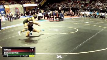 125 Class 1 lbs 1st Place Match - Yoo Lee, Chillicothe vs Emmy Begemann, Fulton