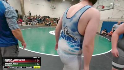 285 lbs Champ. Round 1 - Bristol Rees, Green River vs Joshua Loertscher, Thunder Ridge