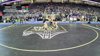 Girls-125 lbs Quarterfinal - Serenity Hayes, Whittemore-Prescott Hs Girls vs Jenna Bradford, Decatur Hs Girls