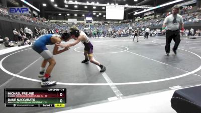 73 lbs Cons. Round 2 - Michael Freund, Kansas Young Guns Wrestling Cl vs Dake Naccarato, Valley Center Kansas Wrestling