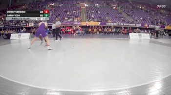 184 lbs Finals (8 Team) - Danny Cox, University Of Dubuque vs Owen Turnbow, Albion