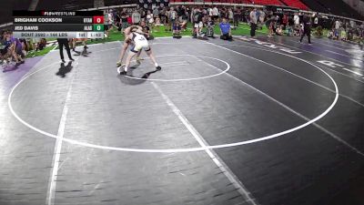 144 lbs 2nd Place Match - Jed Davis, Alaska vs Brigham Cookson, Utah