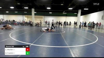 120 lbs Round Of 128 - Calvin Werden, OH vs Brody Franklin, NY