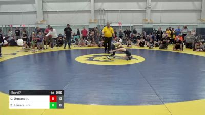 55 lbs Round 7 - Oscar Ormond, Lil Rebels vs Bronson Lowers, Jacket Wrestling Club