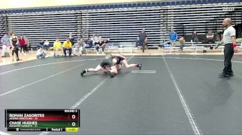 120 lbs Round 5 (10 Team) - Chase Hughes, Hanover Hawkeye vs Roman Zagorites, Legend Wrestling