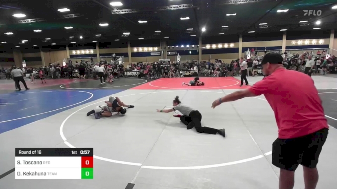 88 lbs Round Of 16 - Sophia Toscano, Red Wave WC vs Diamond Kekahuna ...