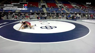 110 lbs Champ. Rd Of 128 - Aya Yoshitake, CA vs Clementine OBrien, PA