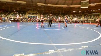 120 lbs Semifinal - Hazen Crank, R.A.W. vs Daizee Miller, Skiatook Youth Wrestling