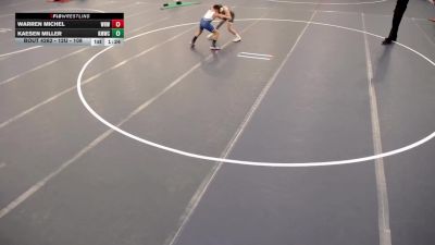 12U - 108 lbs Cons. Round 3 - Warren Michel, Westfield Razorbacks Wrestling vs Kaesen Miller, Kasson-Mantorville Wrestling Club