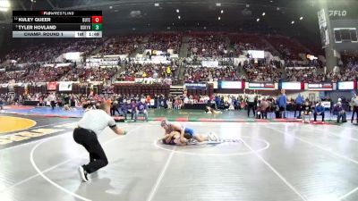 AA - 110 lbs Champ. Round 1 - Tyler Hovland, Billings Skyview vs Kuley Queer, Butte