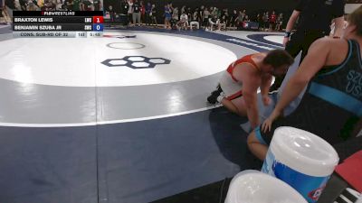 125 kg Cons. Sub-rd Of 32 - Braxton Lewis, Lexington Wrestling Club vs Benjamin Szuba Jr, Southwest Wrestling Club