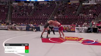215 lbs Quarterfinal - Damon Backes, Mount Carmel vs Hayden Linkerhof, Corry