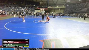 155 lbs Round 4 - Leandra Agee, Omak Wrecking Crew Wrestling vs Ruby Clark, Toppenish USA Wrestling Club