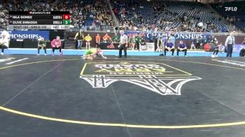 Girls-105 lbs Quarterfinal - Olive DiMassa, Howell (Girls) vs Isla Gomez, Gladstone (Girls)