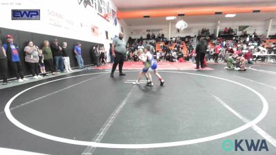 49 lbs Quarterfinal - Maverick Lee-degraffenreid, Checotah Matcats vs Bradley Shadwick, Berryhill Wrestling Club