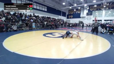 120 lbs Champ. Round 1 - Slade Hanes, La Quinta/LQ vs Knox Espinoza, Poly/Long Beach