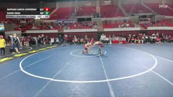 132 lbs Round 5 - Placement (4 Team) - David Vega, Dripping Springs vs Santiago Garcia Contreras, Katy