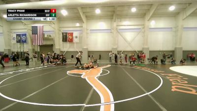 130 lbs Champ. Round 1 - Arletta Richardson, Uintah vs Tracy Pham, Murray
