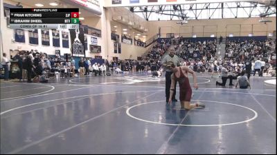 172 lbs Consi Of 16 #1 - Fran Kitching, St. Joe's Prep vs Ibrahim Dheel, Mountain View