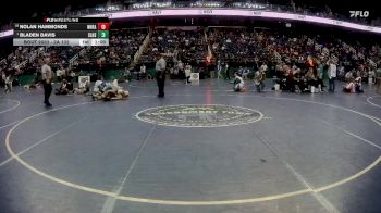 2A 132 lbs Champ. Round 1 - Bladen Davis, South Lenoir High School vs Nolan Hammonds, Wheatmore